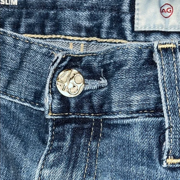 AG Adriano Goldschmied The Ex Boyfriend Slim Blue Denim Jeans Size 29 - Picture 5 of 16